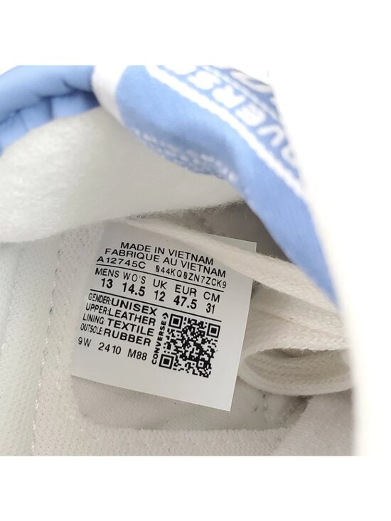 CONVERSE Weapon Low Blue White Open Sky Size 13 MENS / WOMENS 14.5 New A12745C main image 4